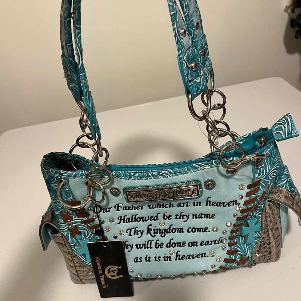 Cowgirl Trendy Lord’s prayer purse, conceal carry, NWT - Picture 5 of 5